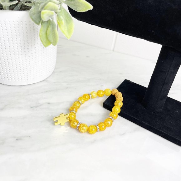 Aromatherapy Autism Awareness Lava Stone Handmade - Picture 6 of 10